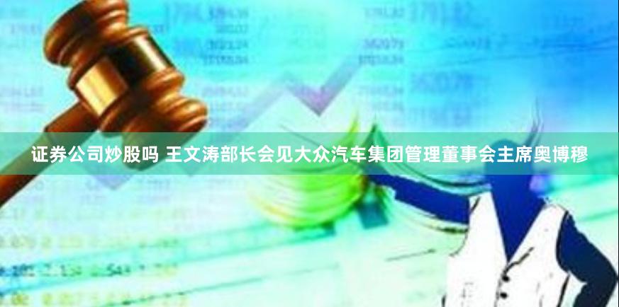 证券公司炒股吗 王文涛部长会见大众汽车集团管理董事会主席奥博穆