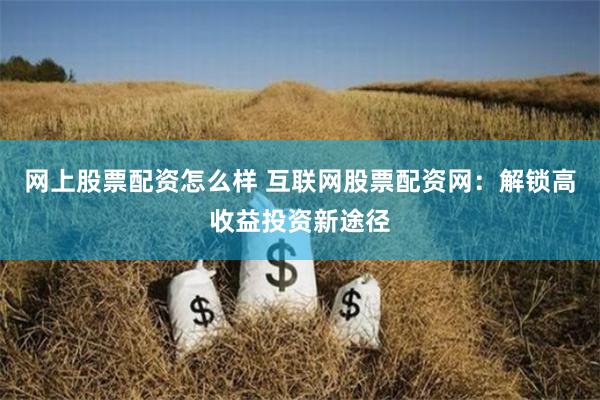 网上股票配资怎么样 互联网股票配资网：解锁高收益投资新途径